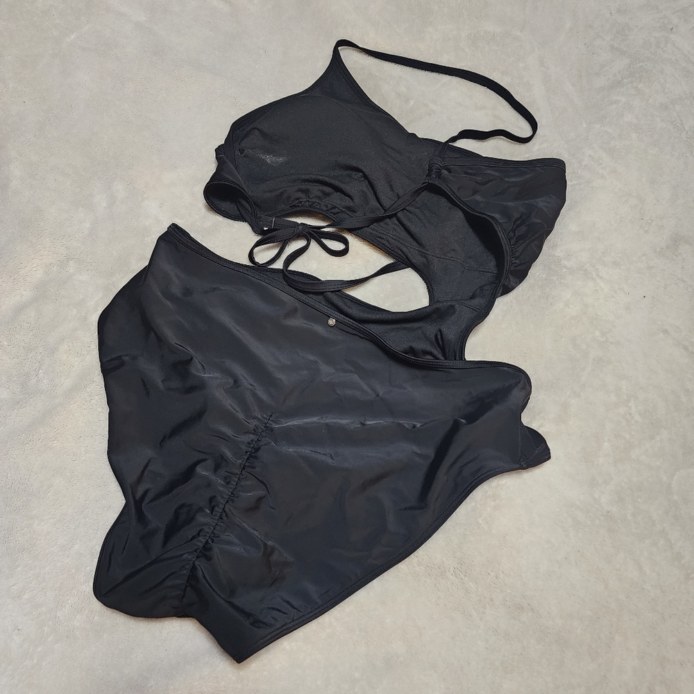 NWT Adore Me Dustin Monokini black one piece cut out bathing suit Sz XL - Picture 3 of 16